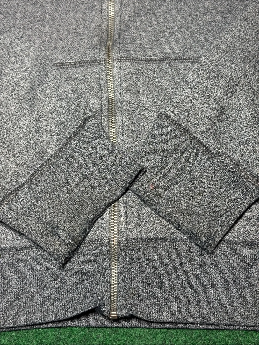Polo Ralph Lauren Vintage Zip Up Hoodie M/L Boxy 24x25 Talon Zipper Sweatshirt